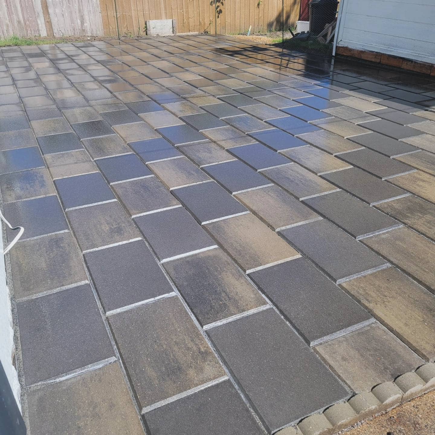 stoned patio squares